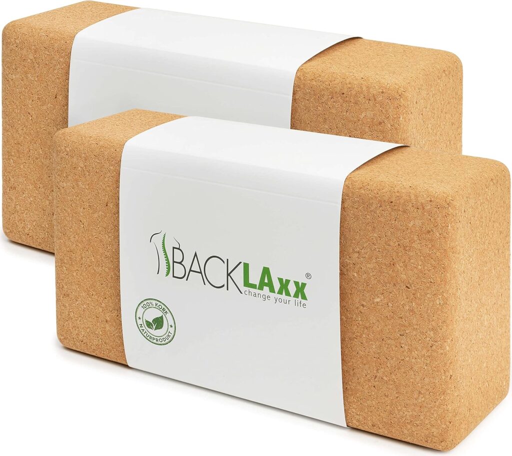 BACKLAxx ® Bloque Yoga Corcho – Bloques yoga 100% natural sostenible