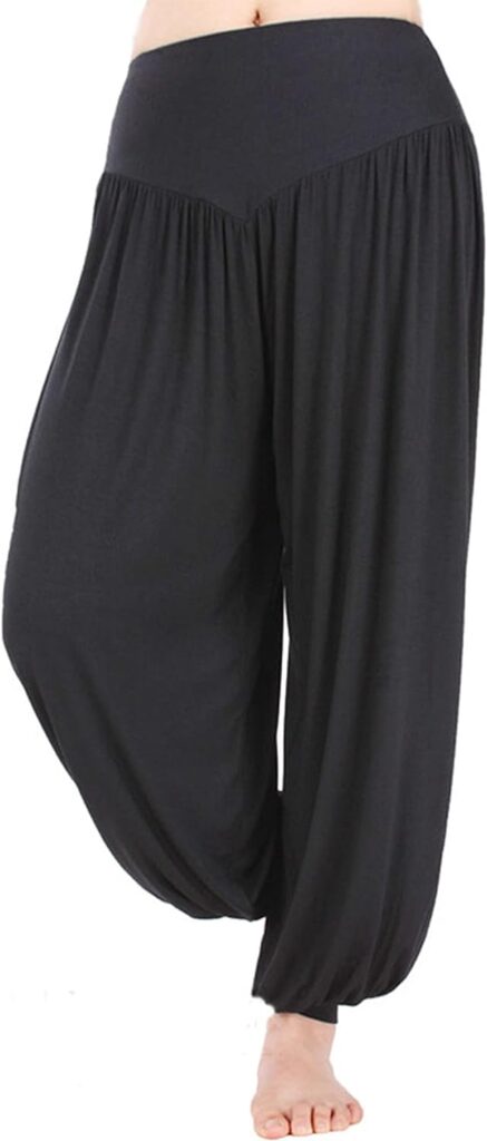 Hoerev Super Doux Pantalones de Spandex Modale Harem Yoga Pilates